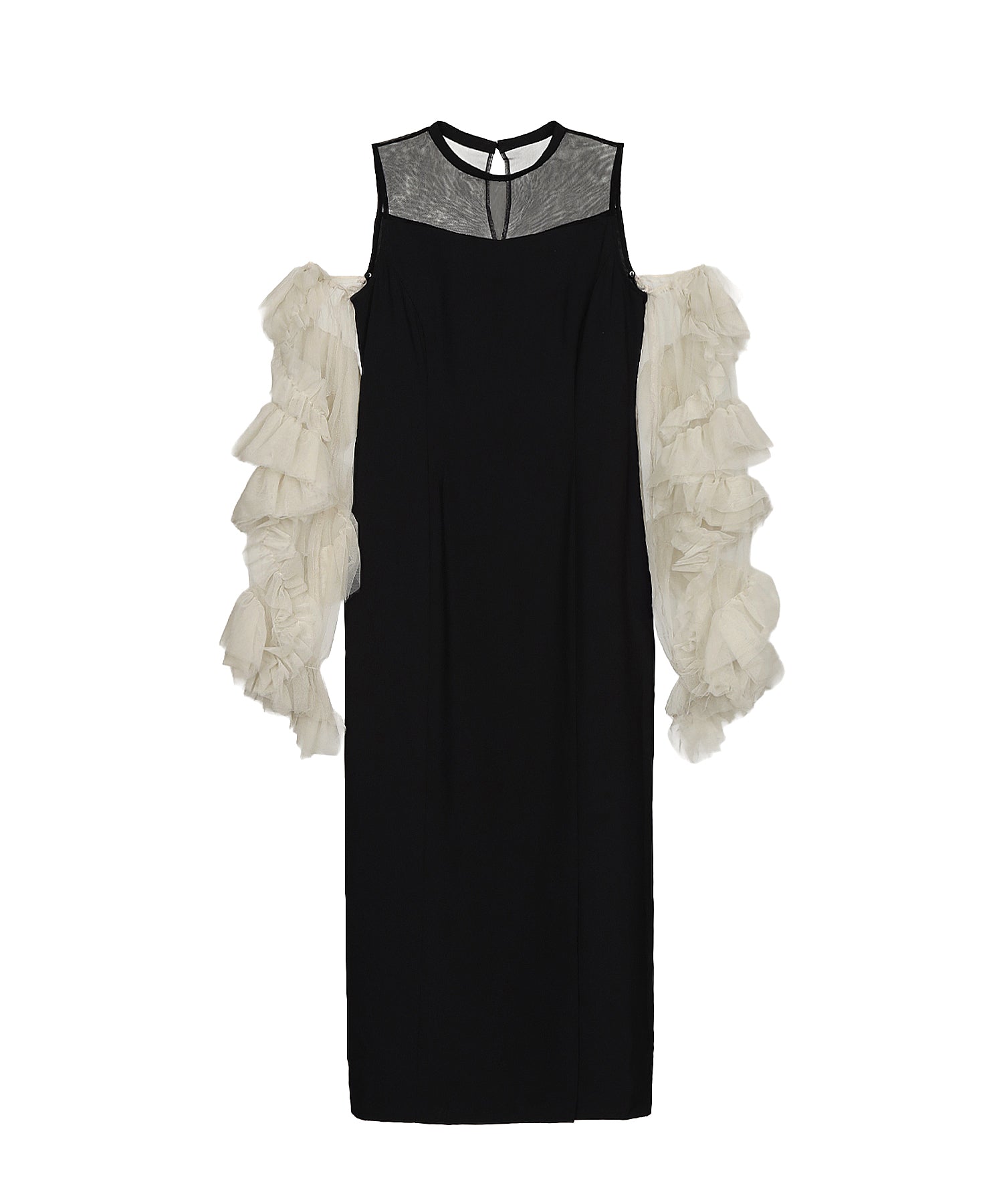 DETACHED SLEEVE DRESS