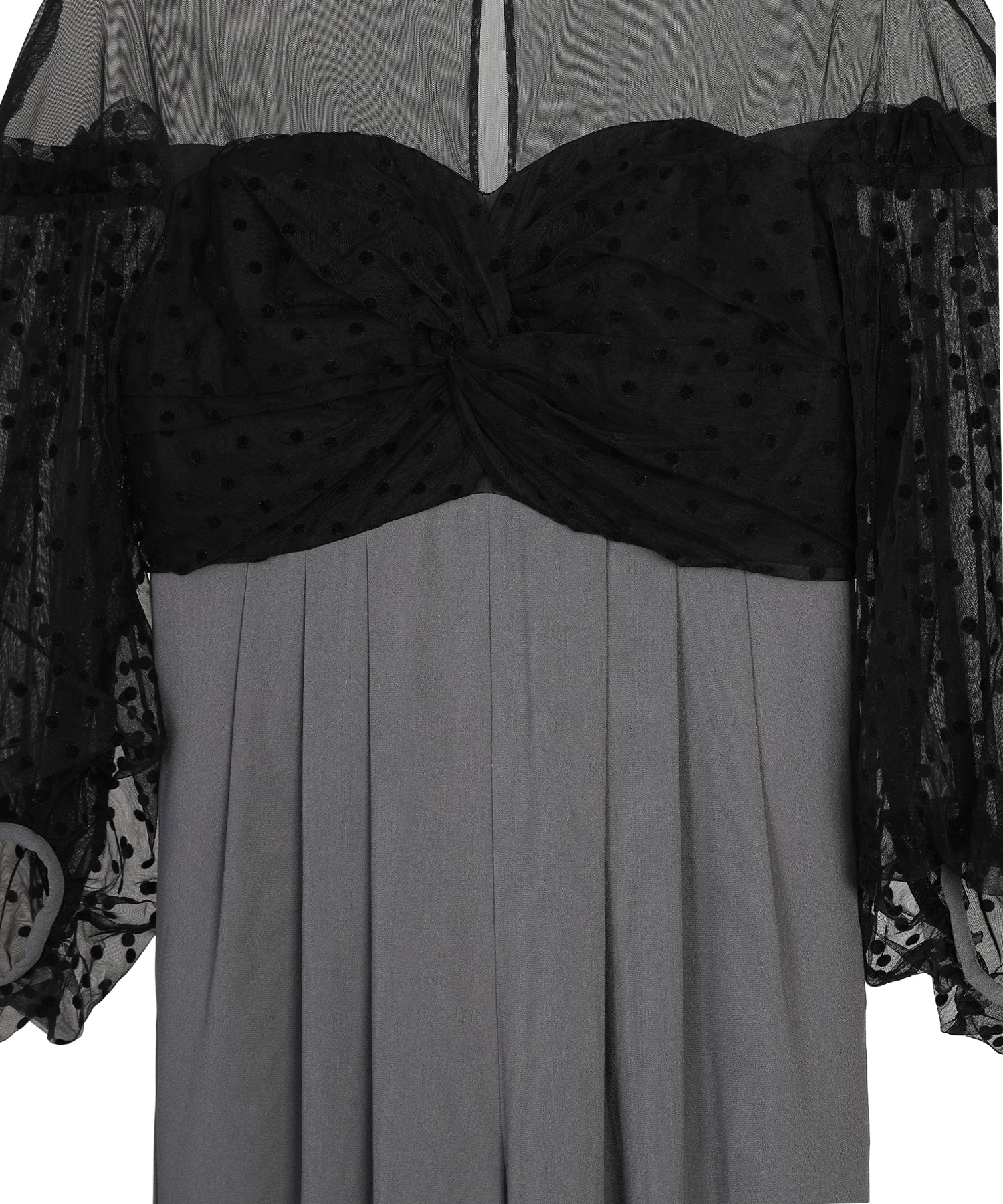 FLOCKY DOT PANTS DRESS