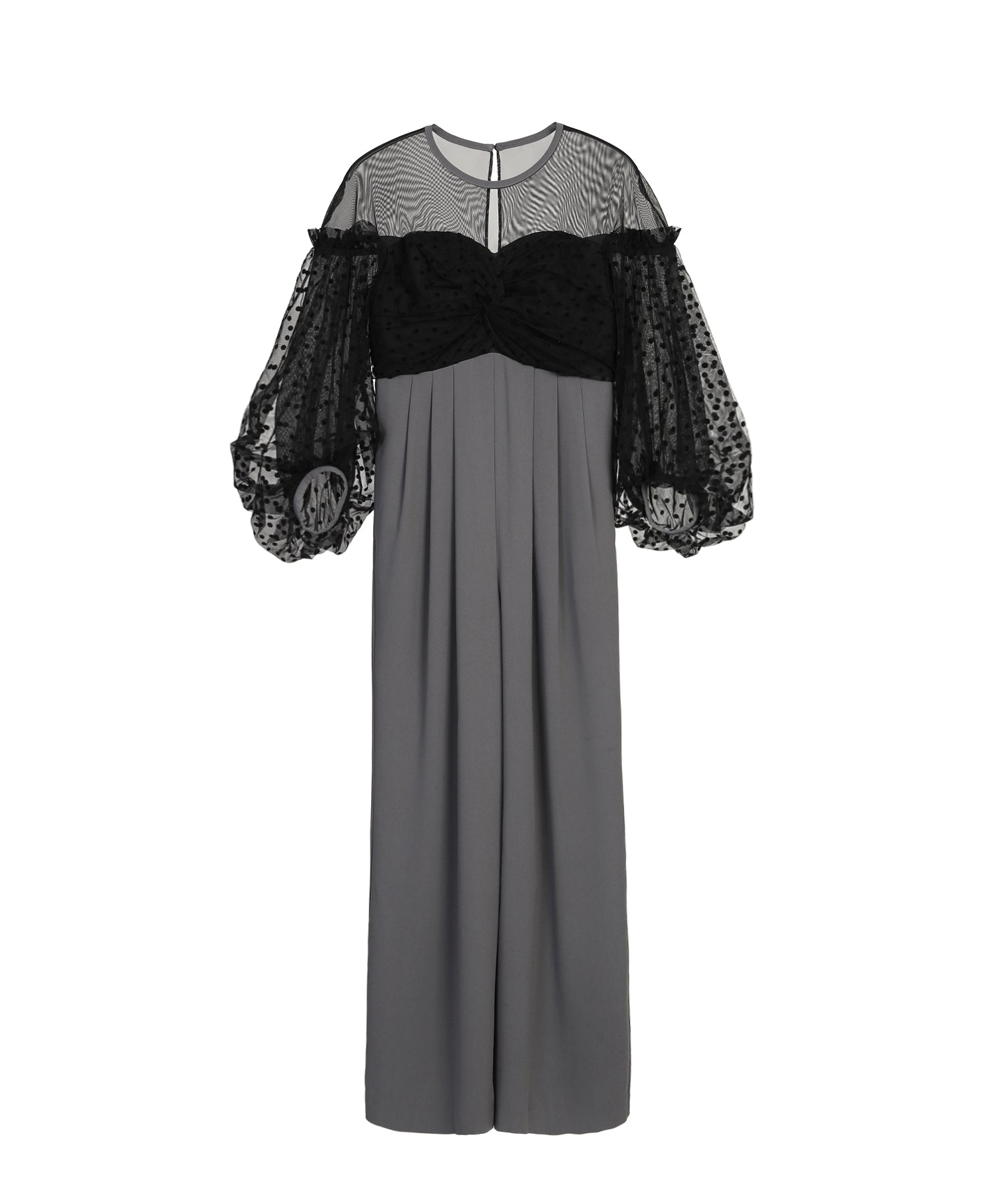 FLOCKY DOT PANTS DRESS