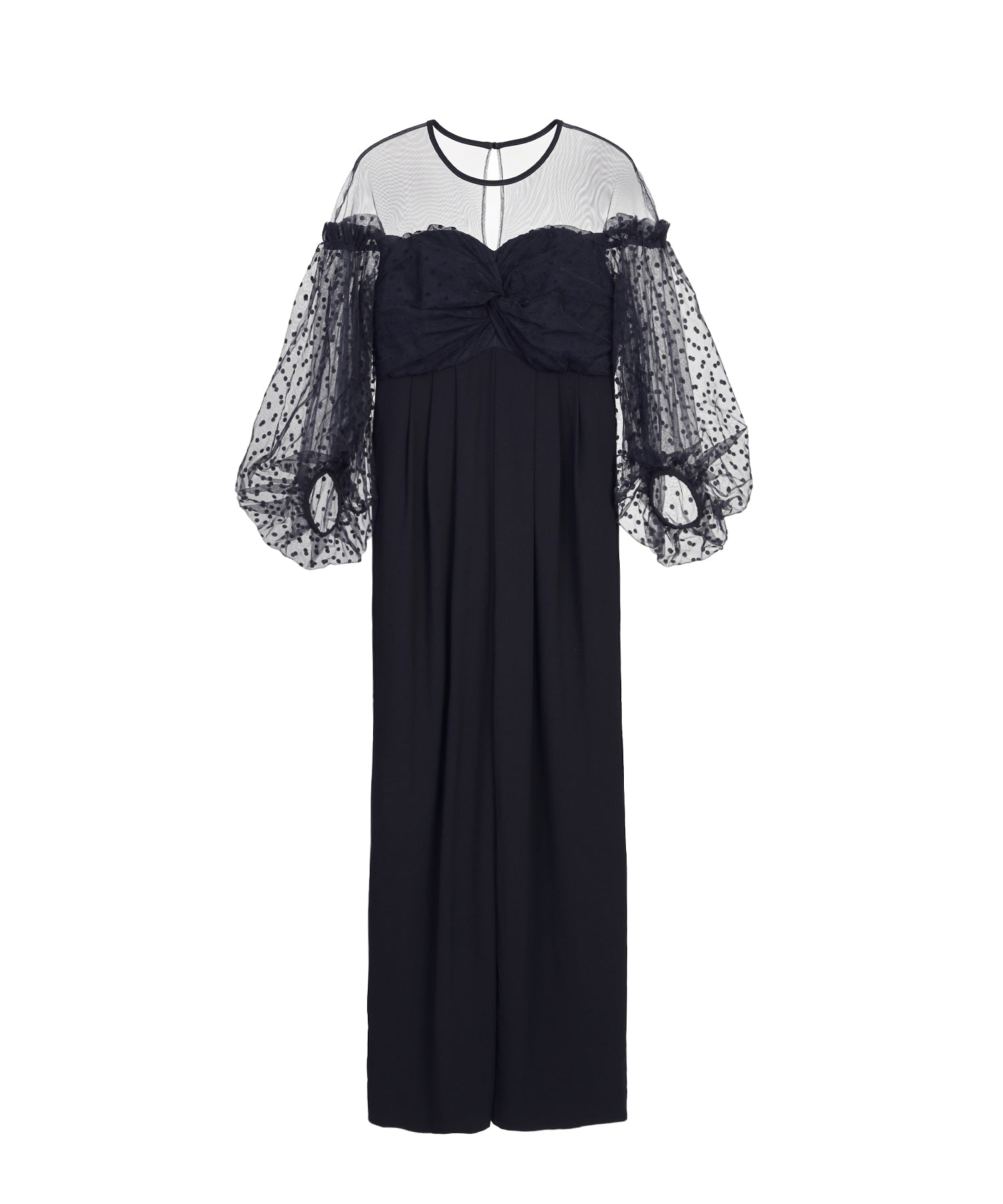 FLOCKY DOT PANTS DRESS
