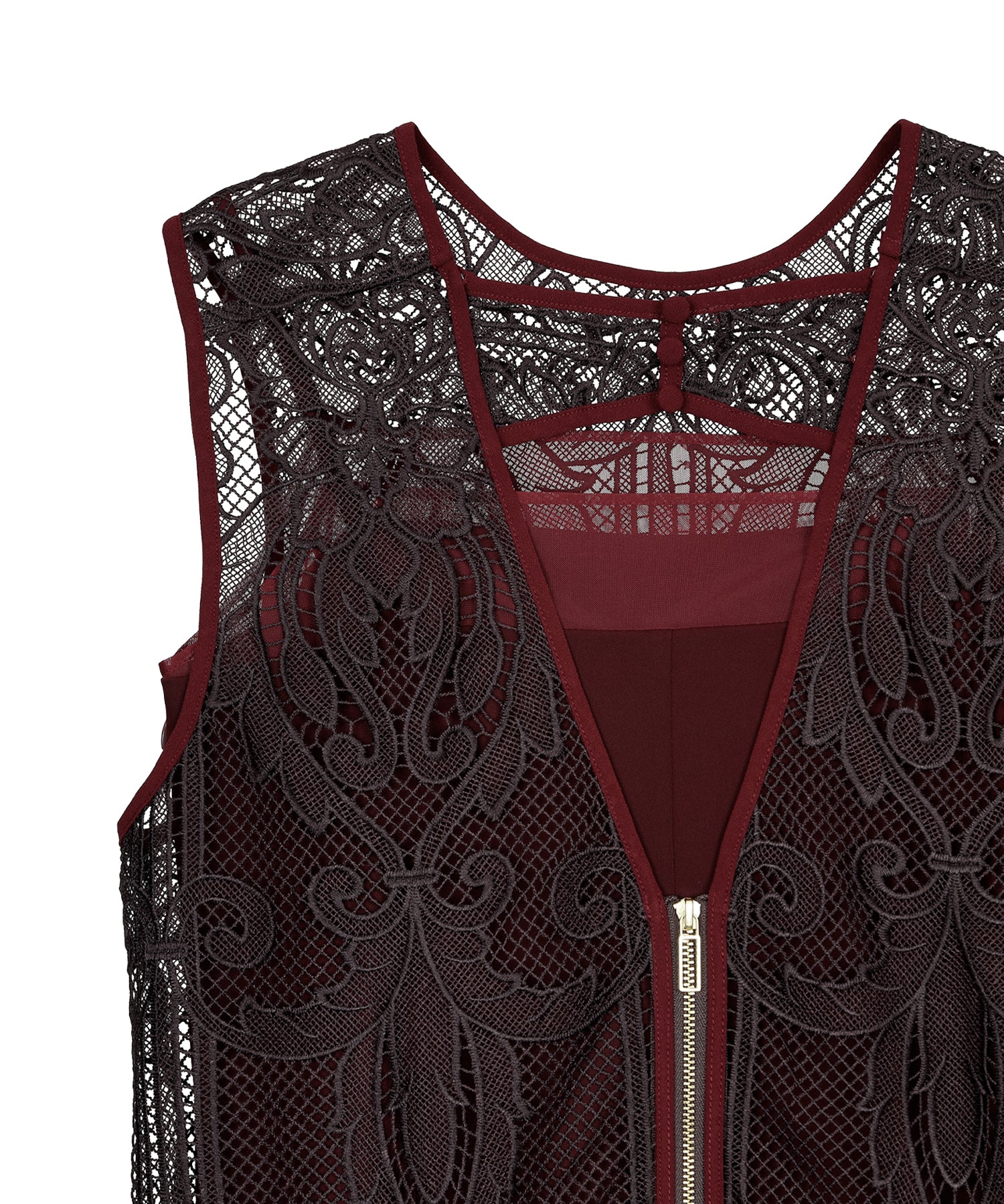 CHEMICAL LACE ZIPPER DRESS