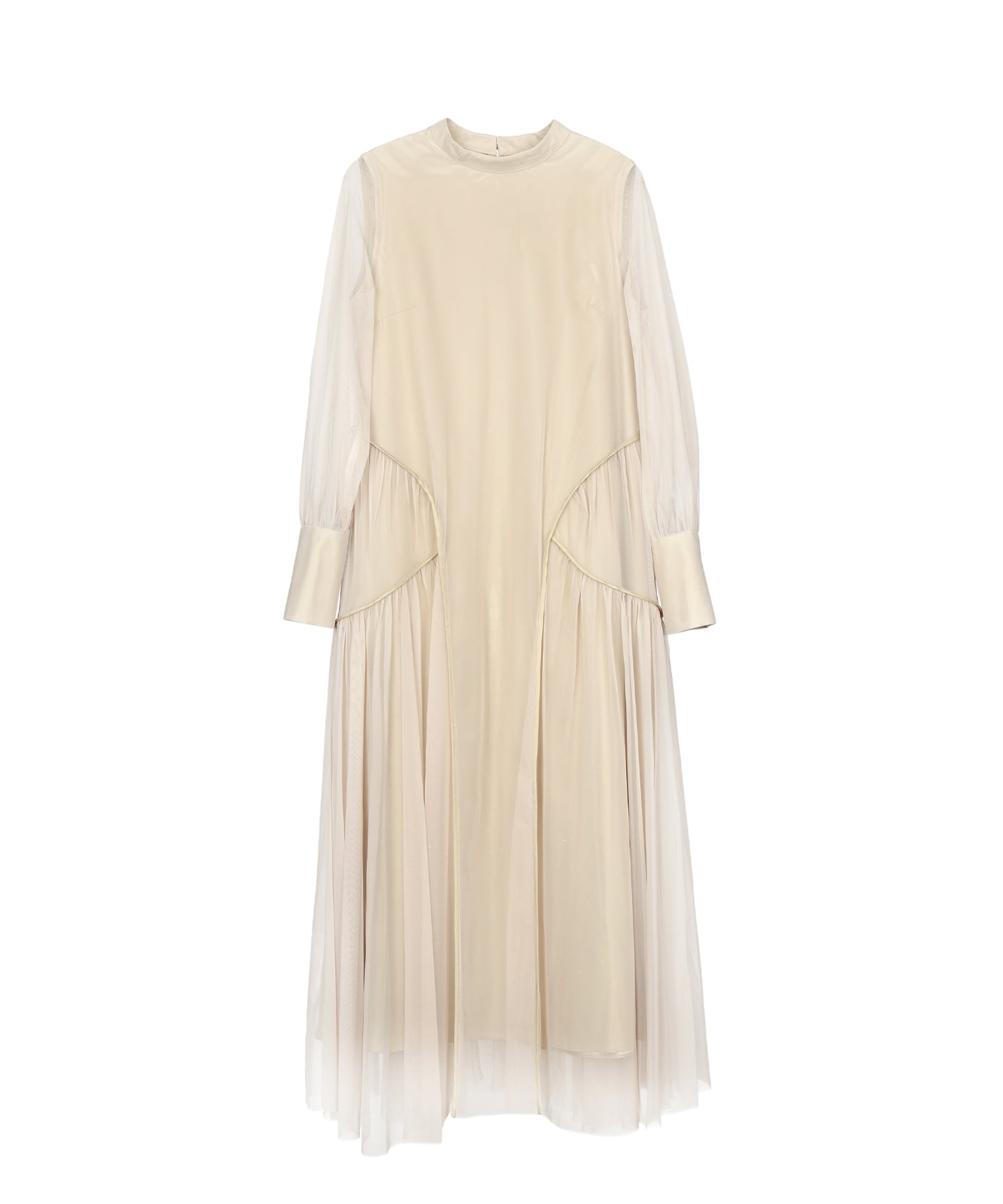 PIPING TULLE DRESS