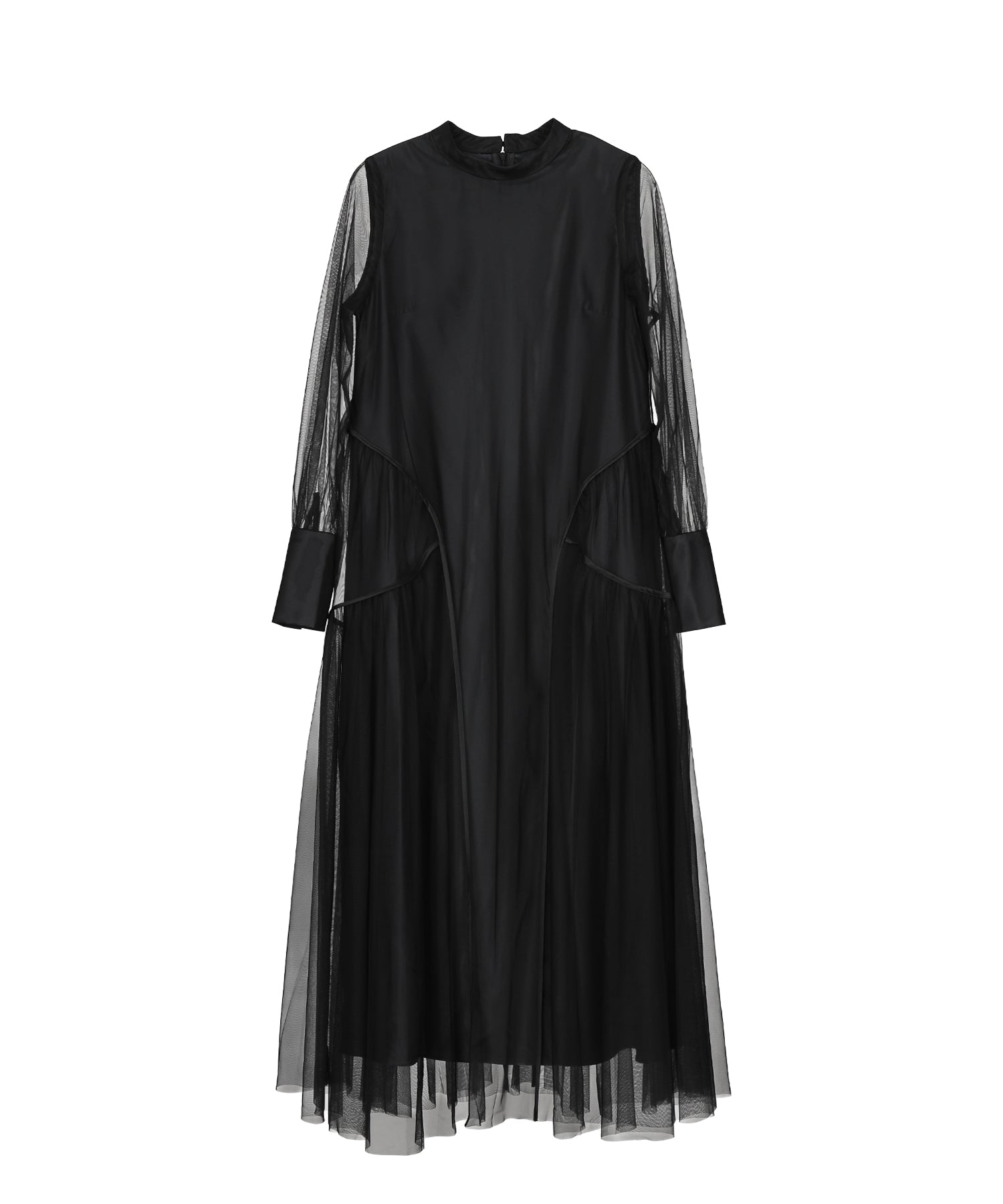 PIPING TULLE DRESS