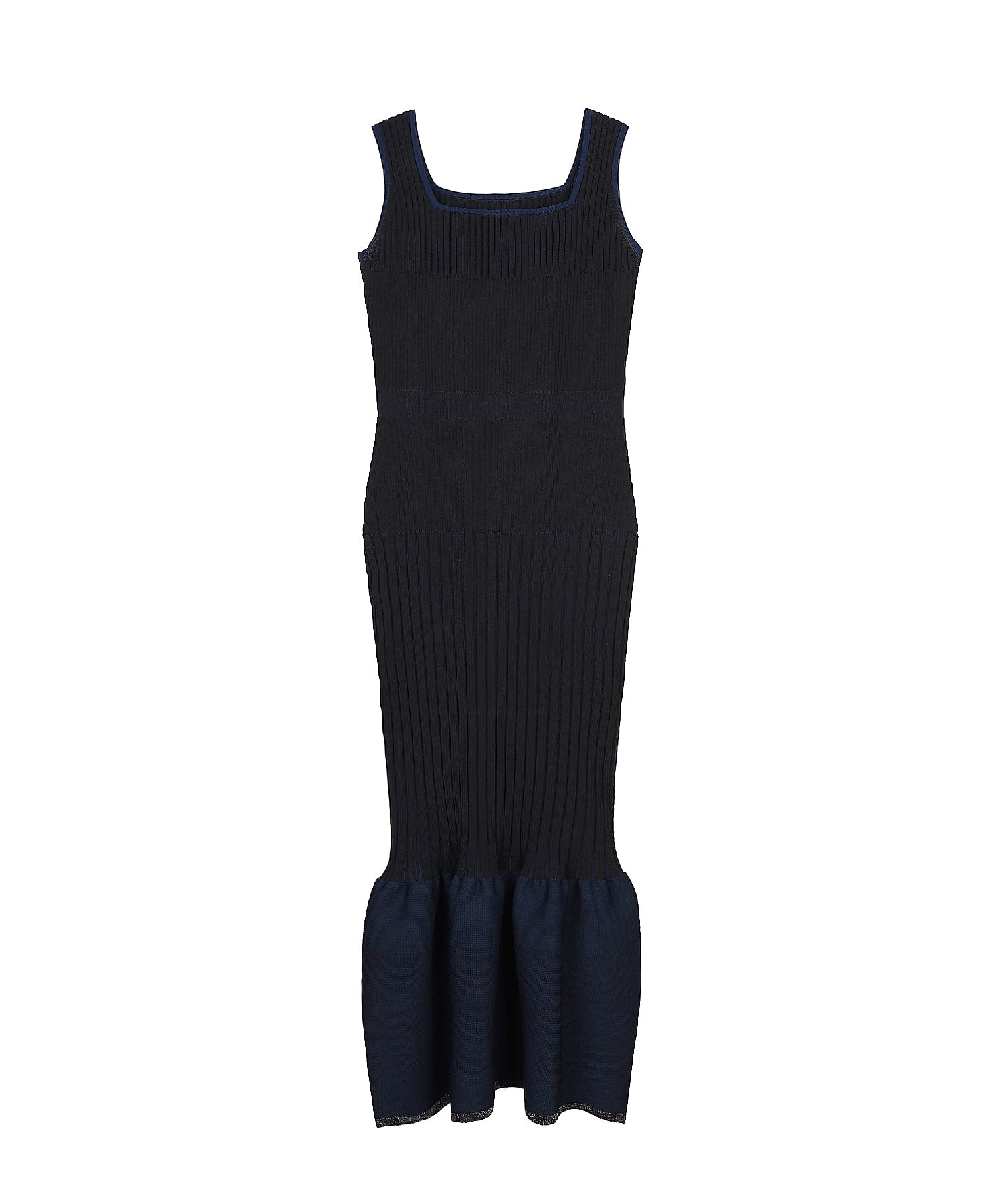MERMAID HEM RIB KNIT DRESS