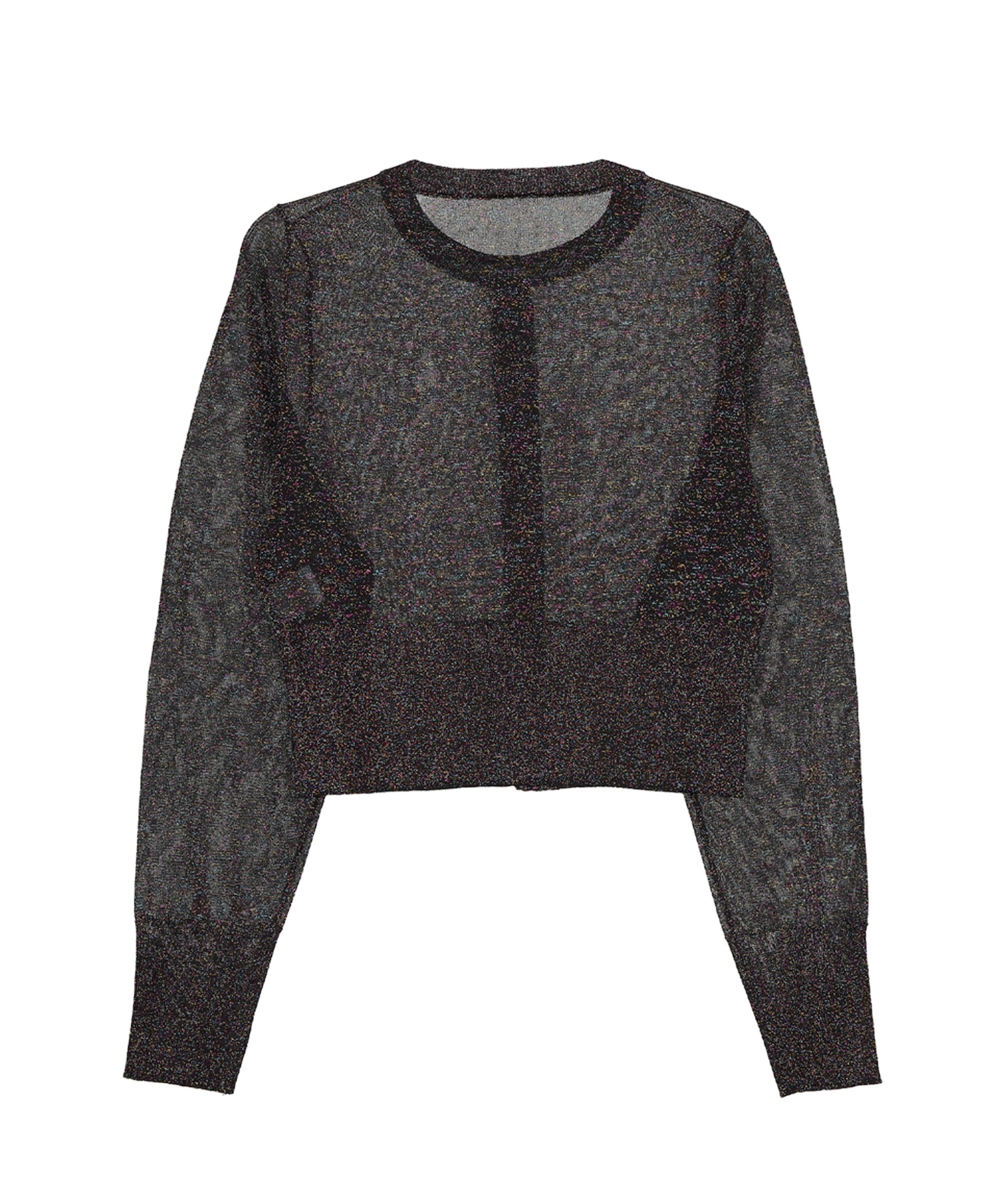 GLITTER CREW NECK CARDIGAN