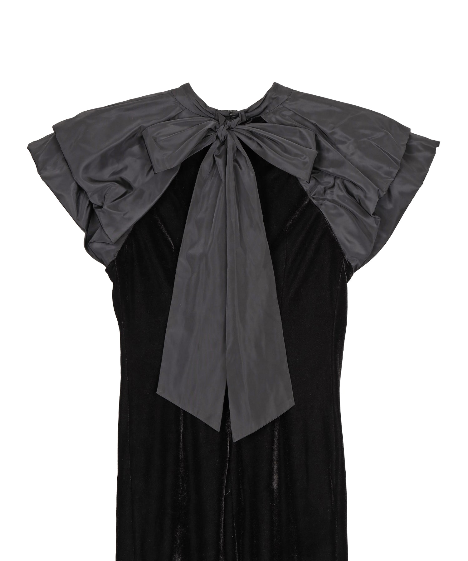 DRAPE VELOUR DRESS