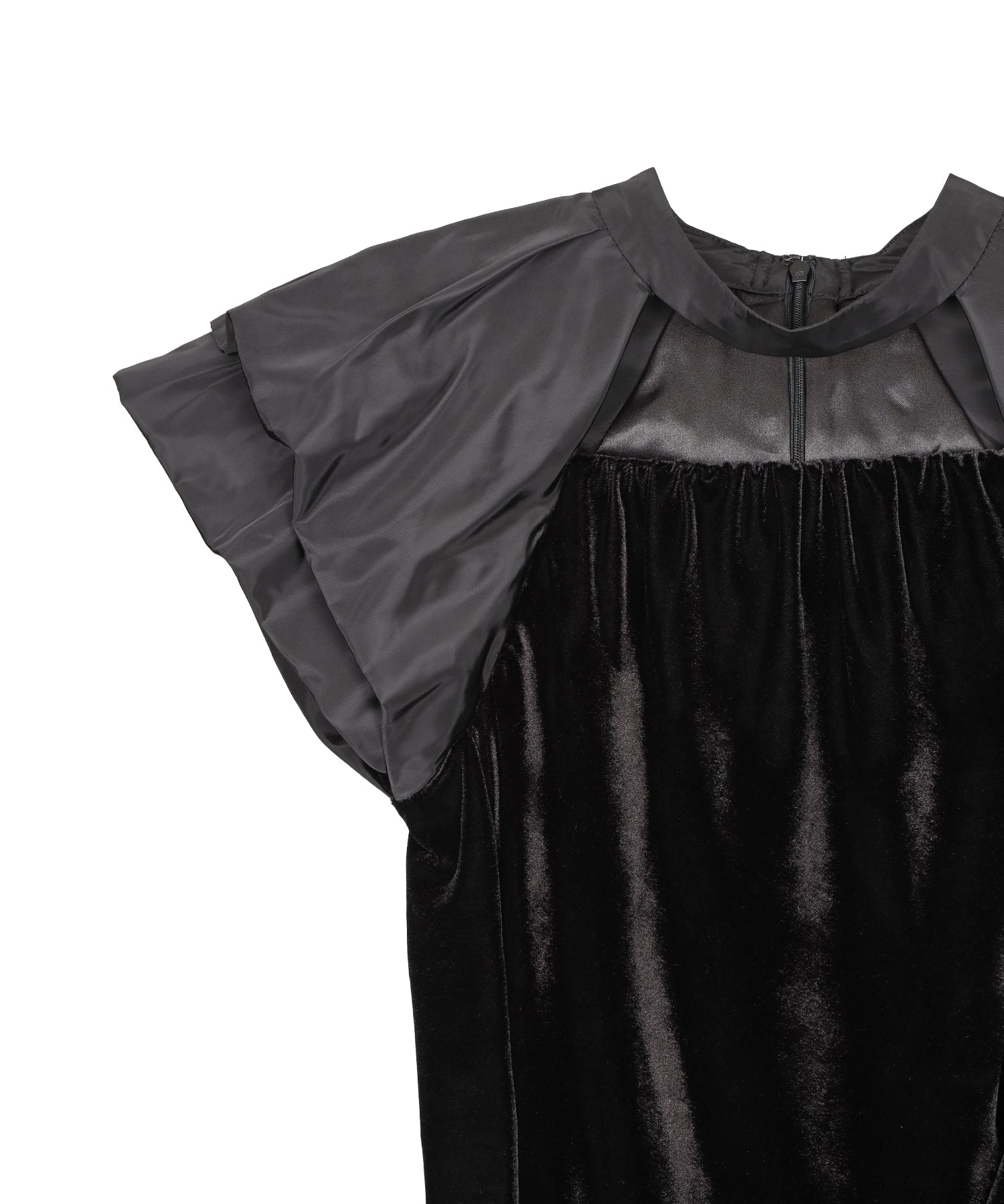 DRAPE VELOUR DRESS