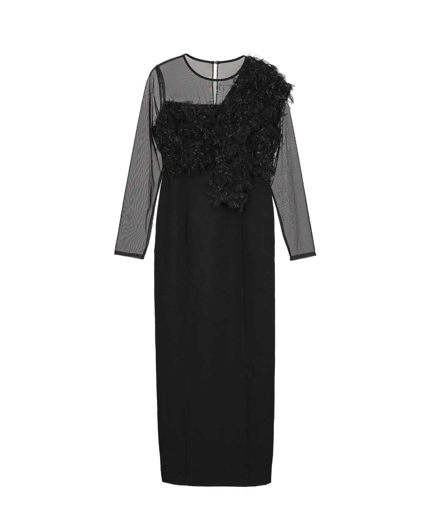 美品✨️ANDRESD fringe glitter knot dress 　L FRINGE GLITTER KNOT DRESS