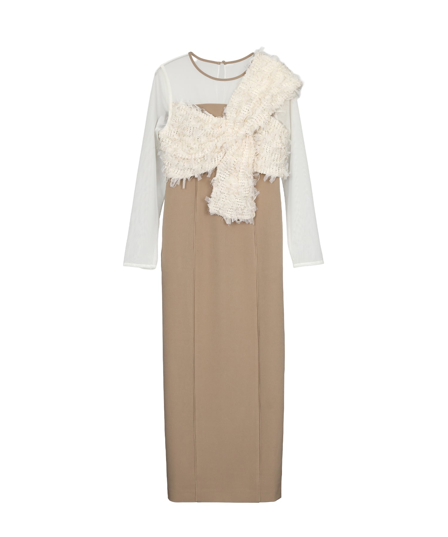 FRINGE GLITTER KNOT DRESS