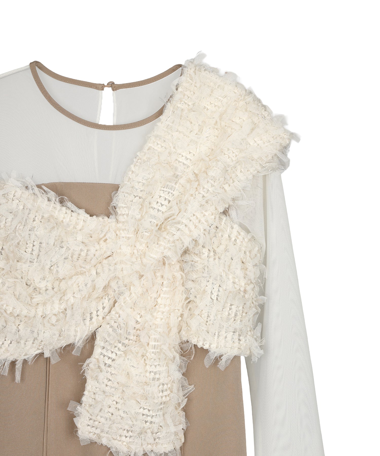 FRINGE GLITTER KNOT DRESS