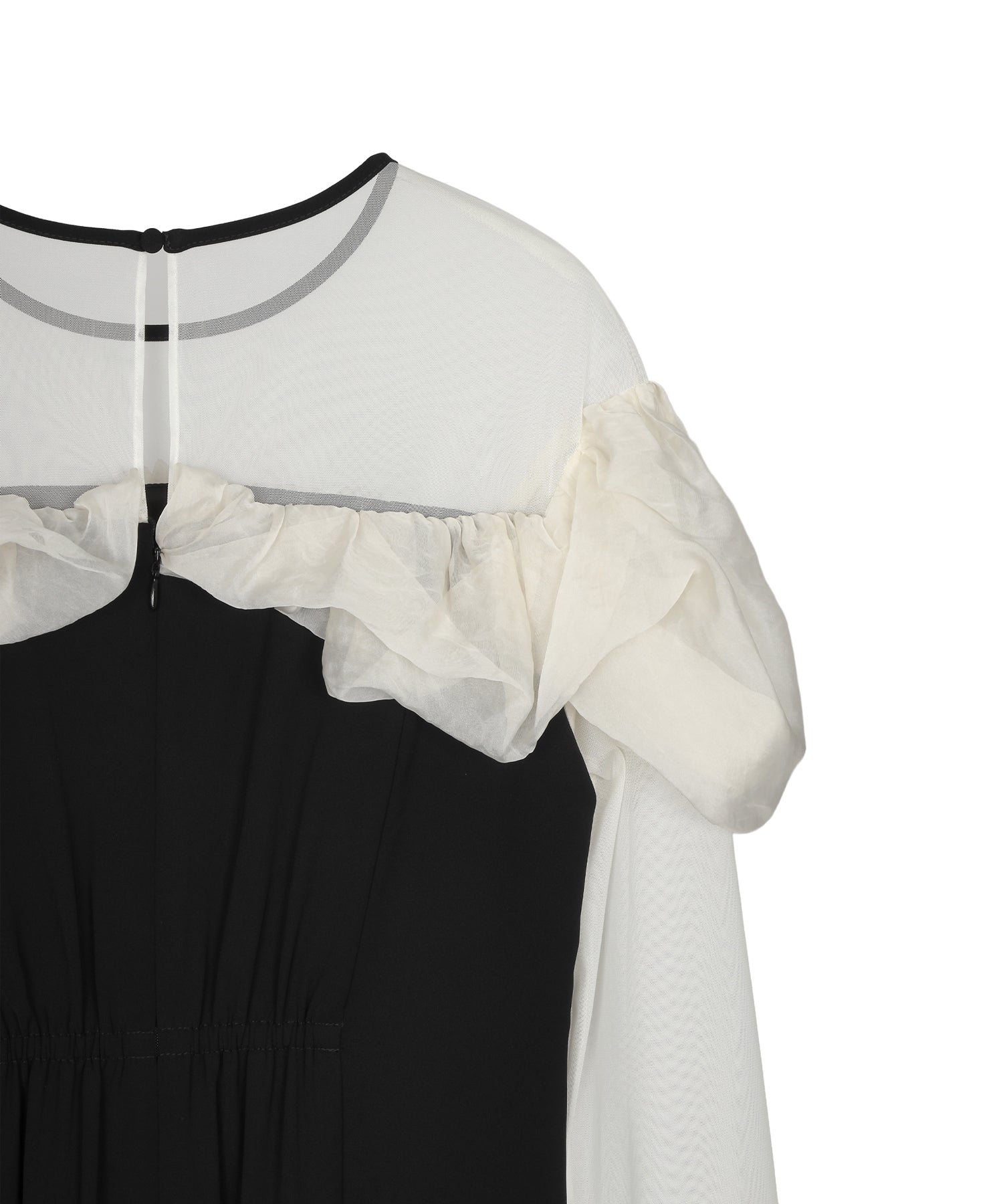 FRILLS FLARE DRESS