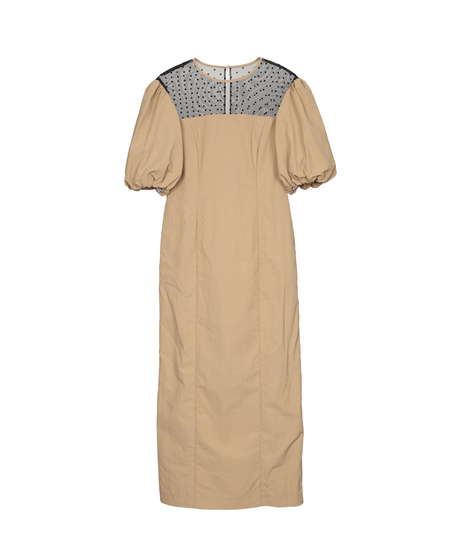 DECOLLETE DOT DRESS