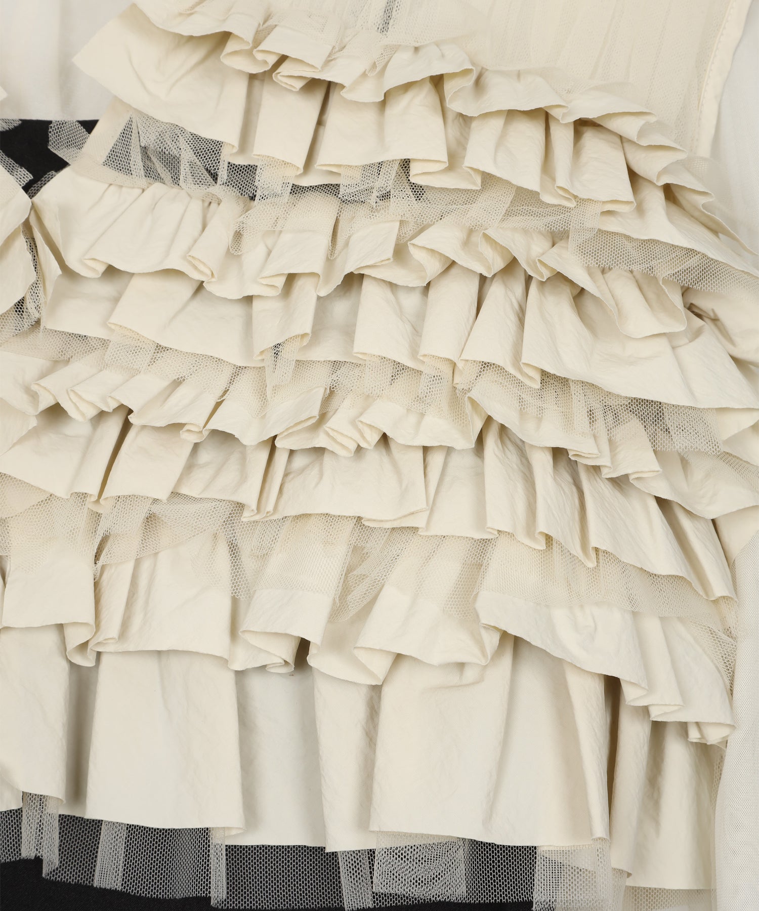 TAFFETA TULLE VEST SET DRESS