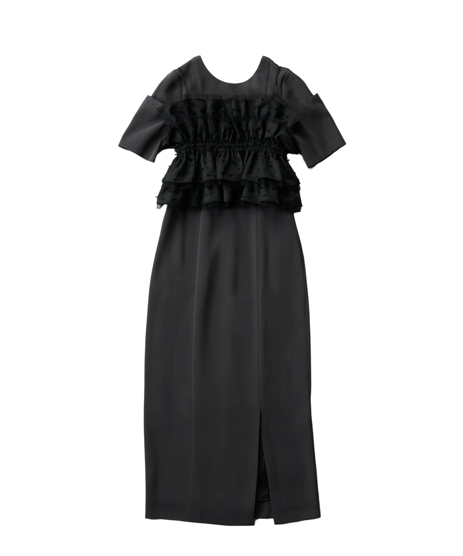 RIBBON JACQUARD BUSTIER DRESS