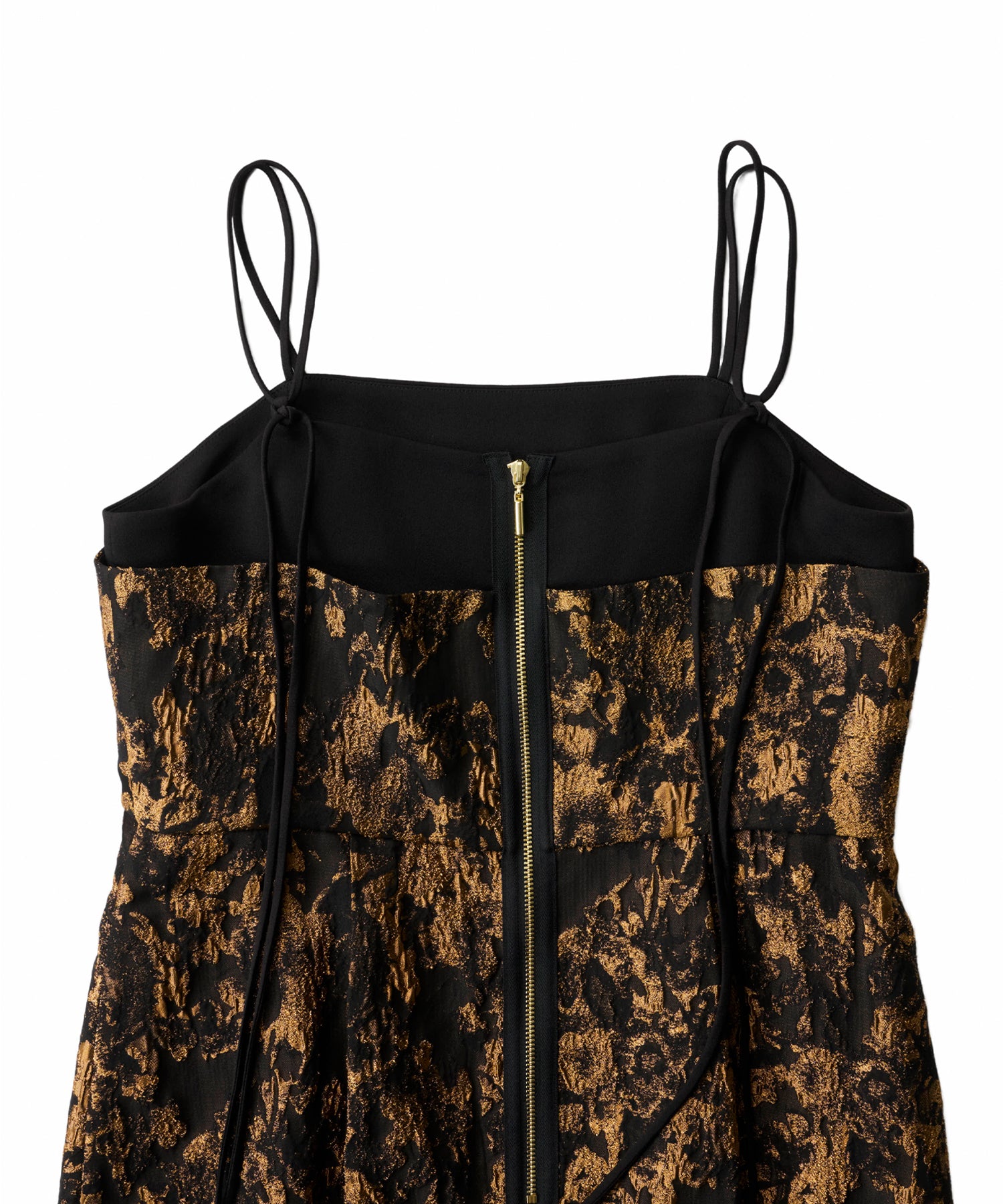 JACQUARD ZIPPER DRESS