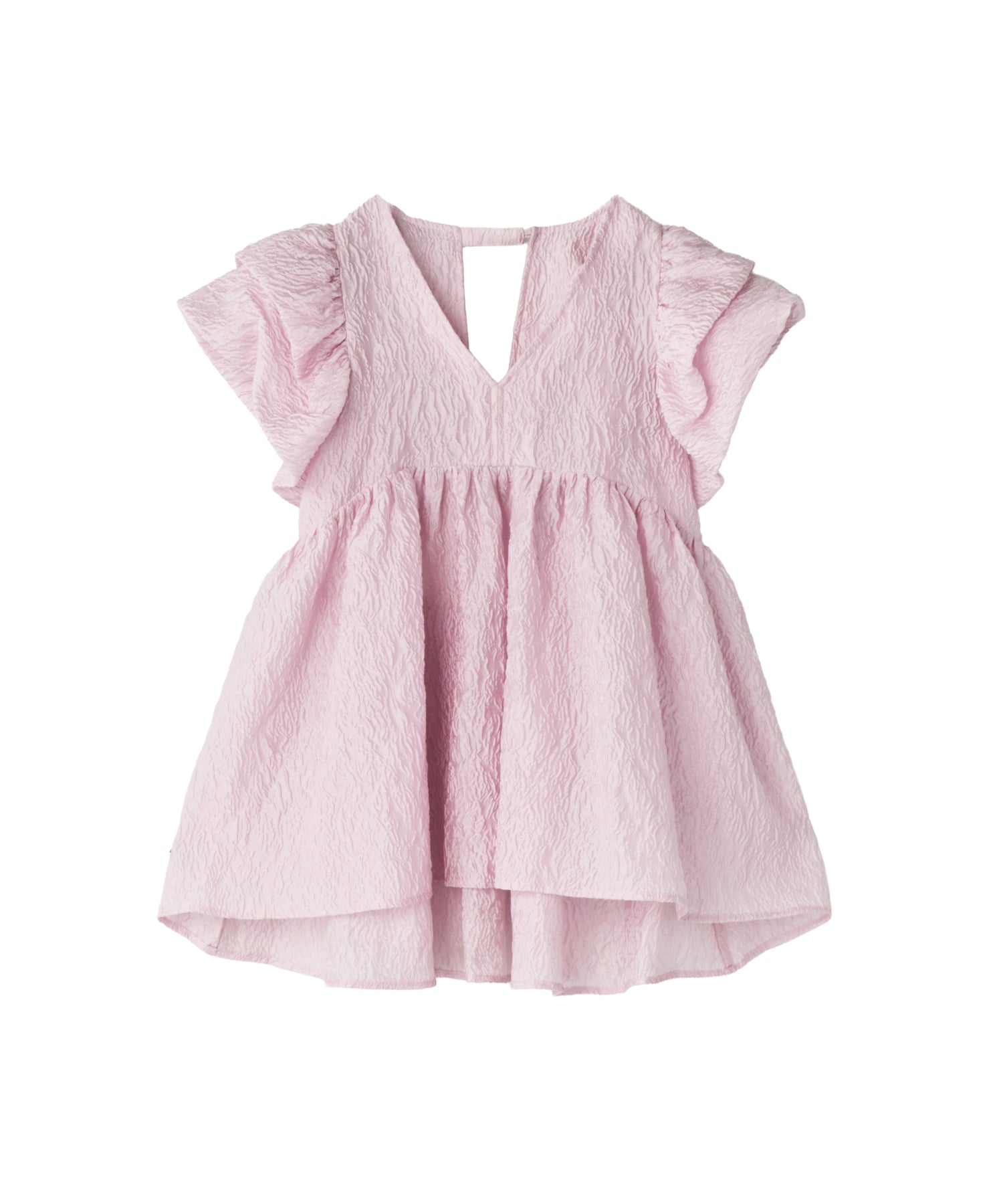 SHEER JACQUARD PEPLUM TOPS