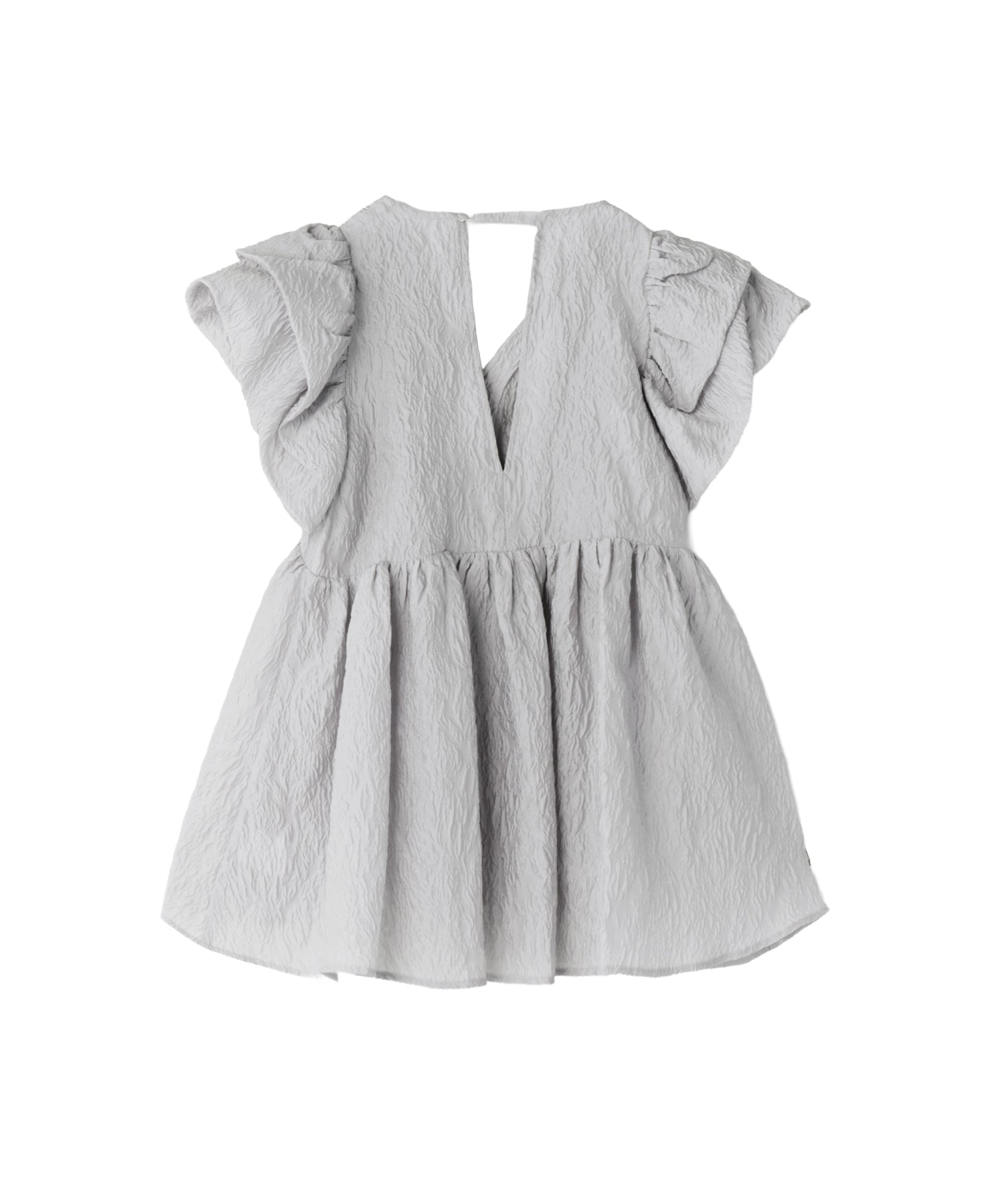 SHEER JACQUARD PEPLUM TOPS