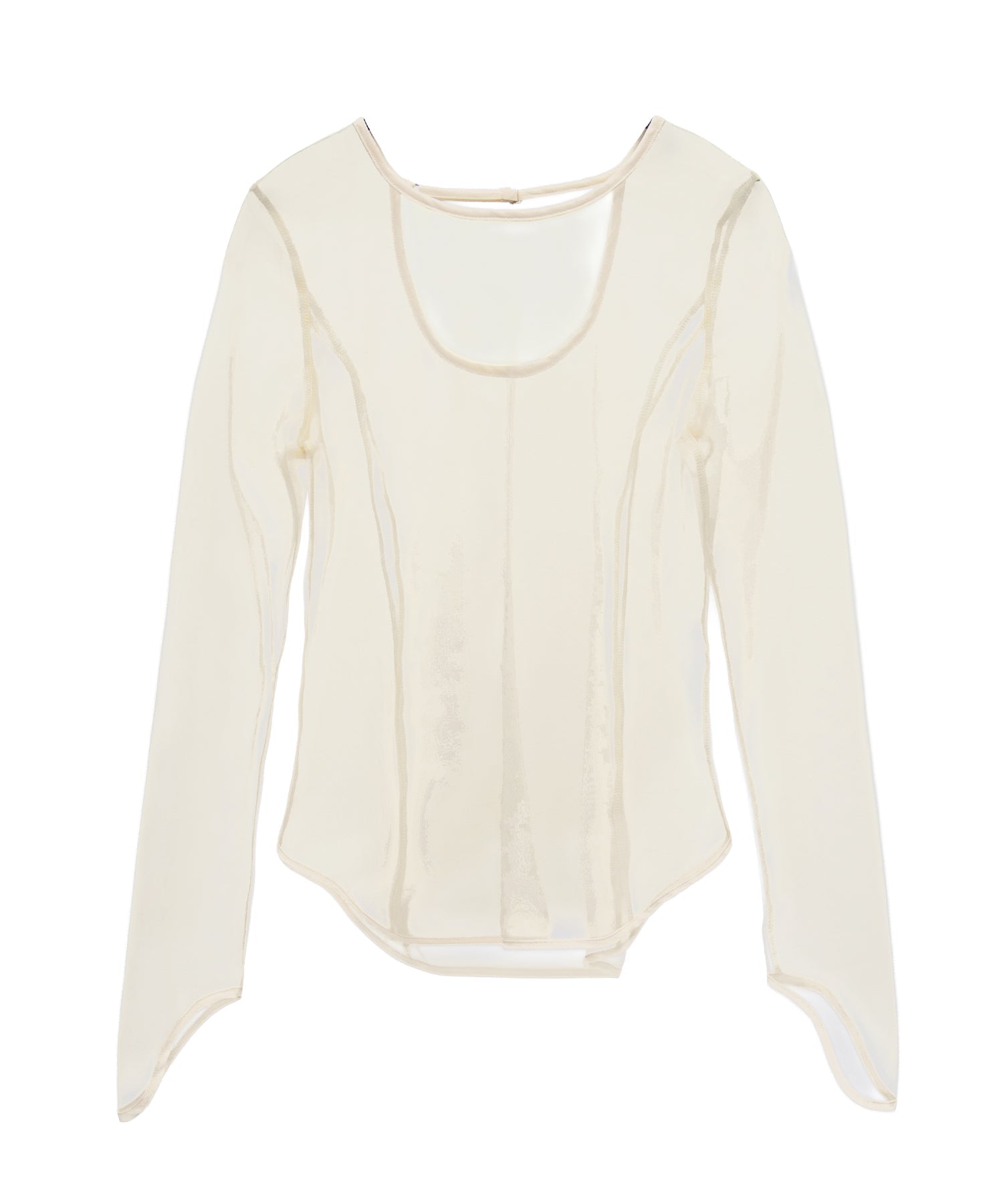 【POPUP】DOT SHEER TOPS