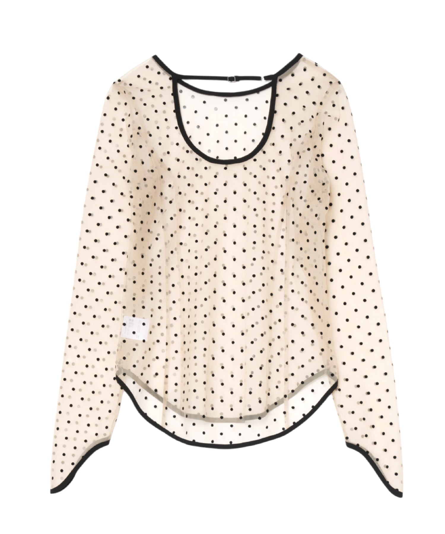 【POPUP】DOT SHEER TOPS