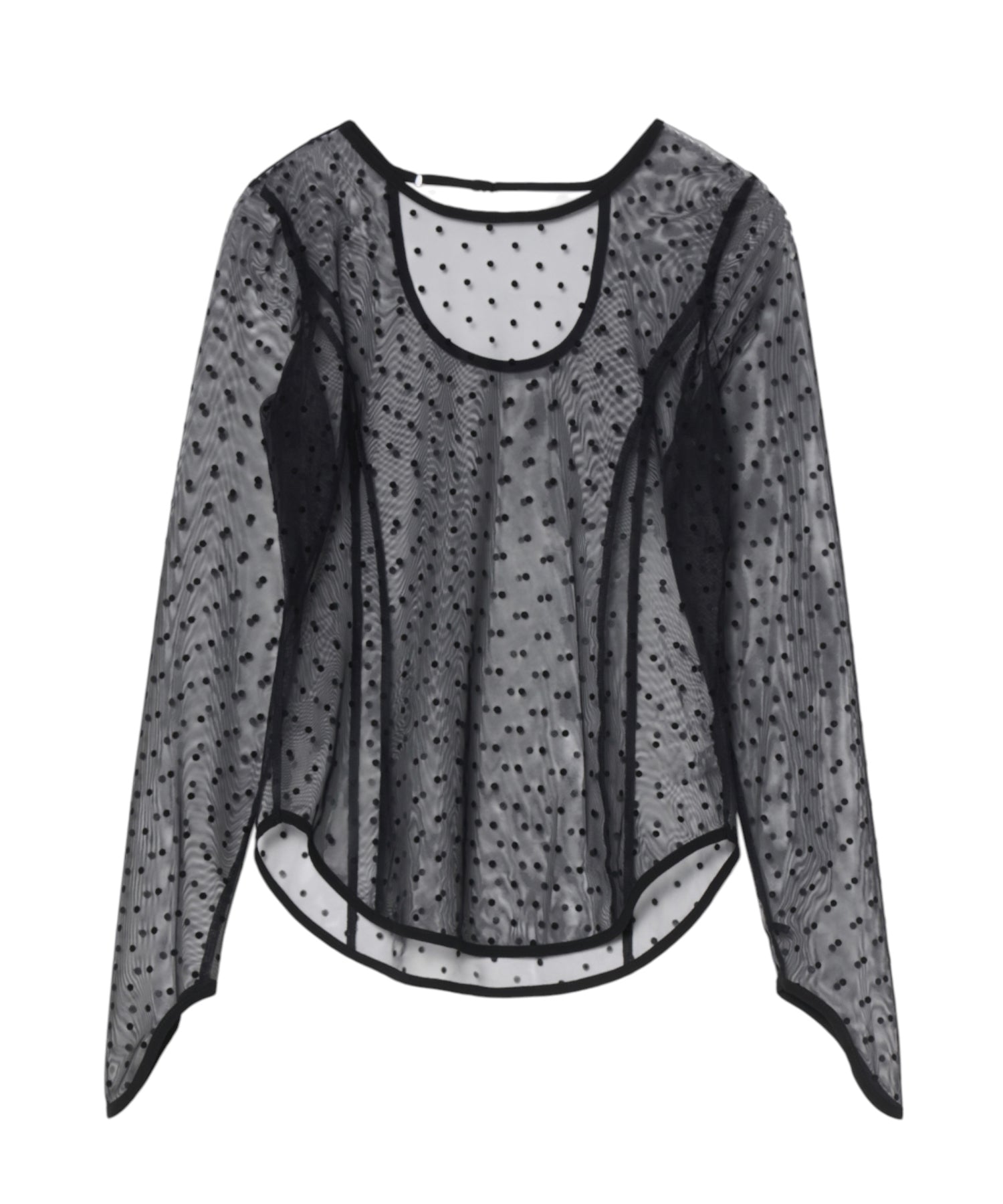 【POPUP】DOT SHEER TOPS