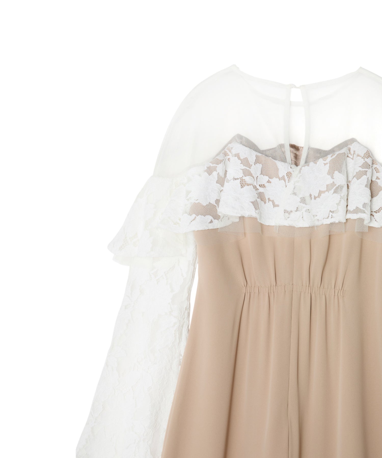 LACE RAFFLE DRESS