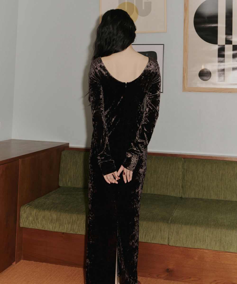 SPARKLE LACE VELOUR DRESS