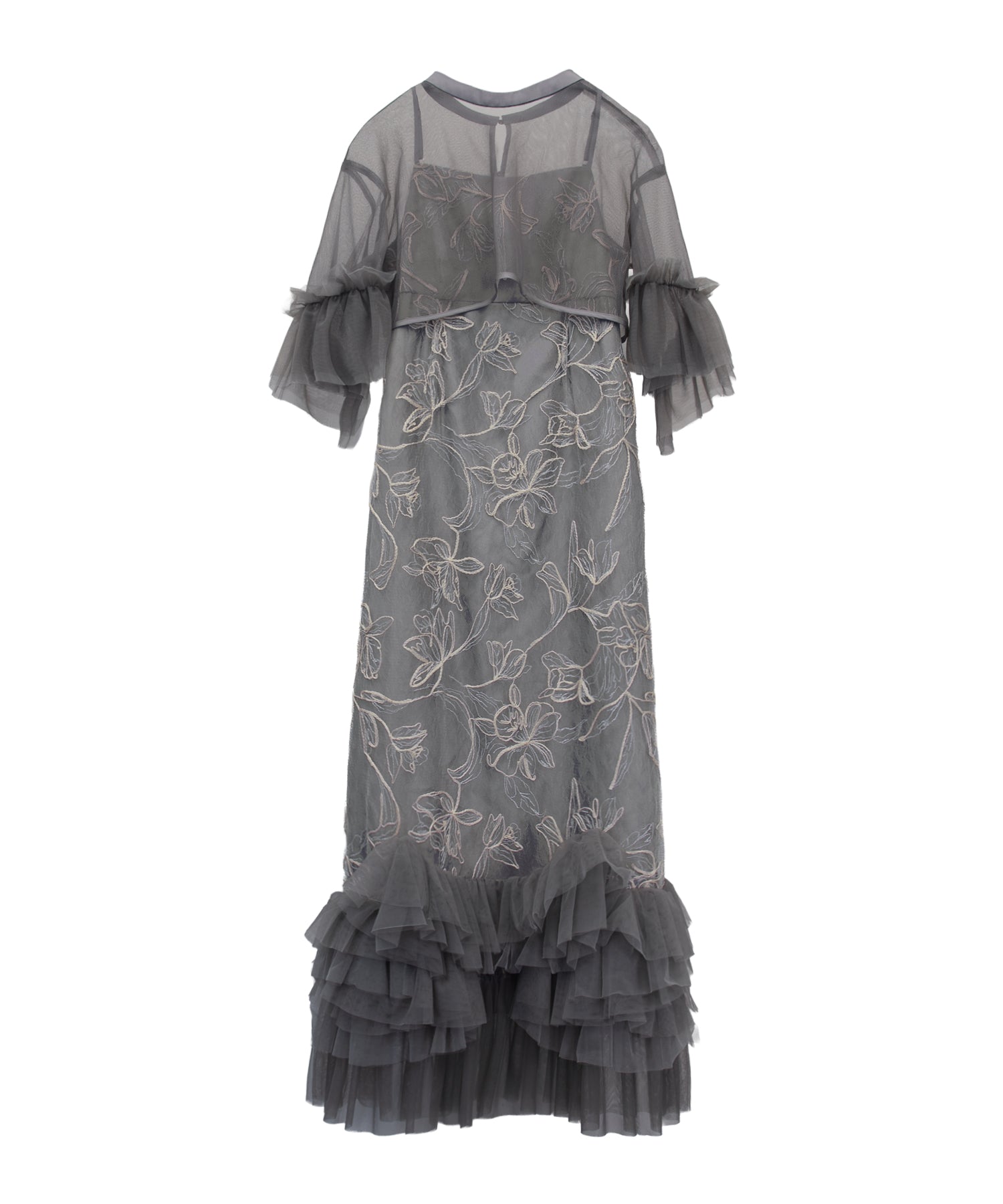 EMBROIDERY FRILL SET DRESS