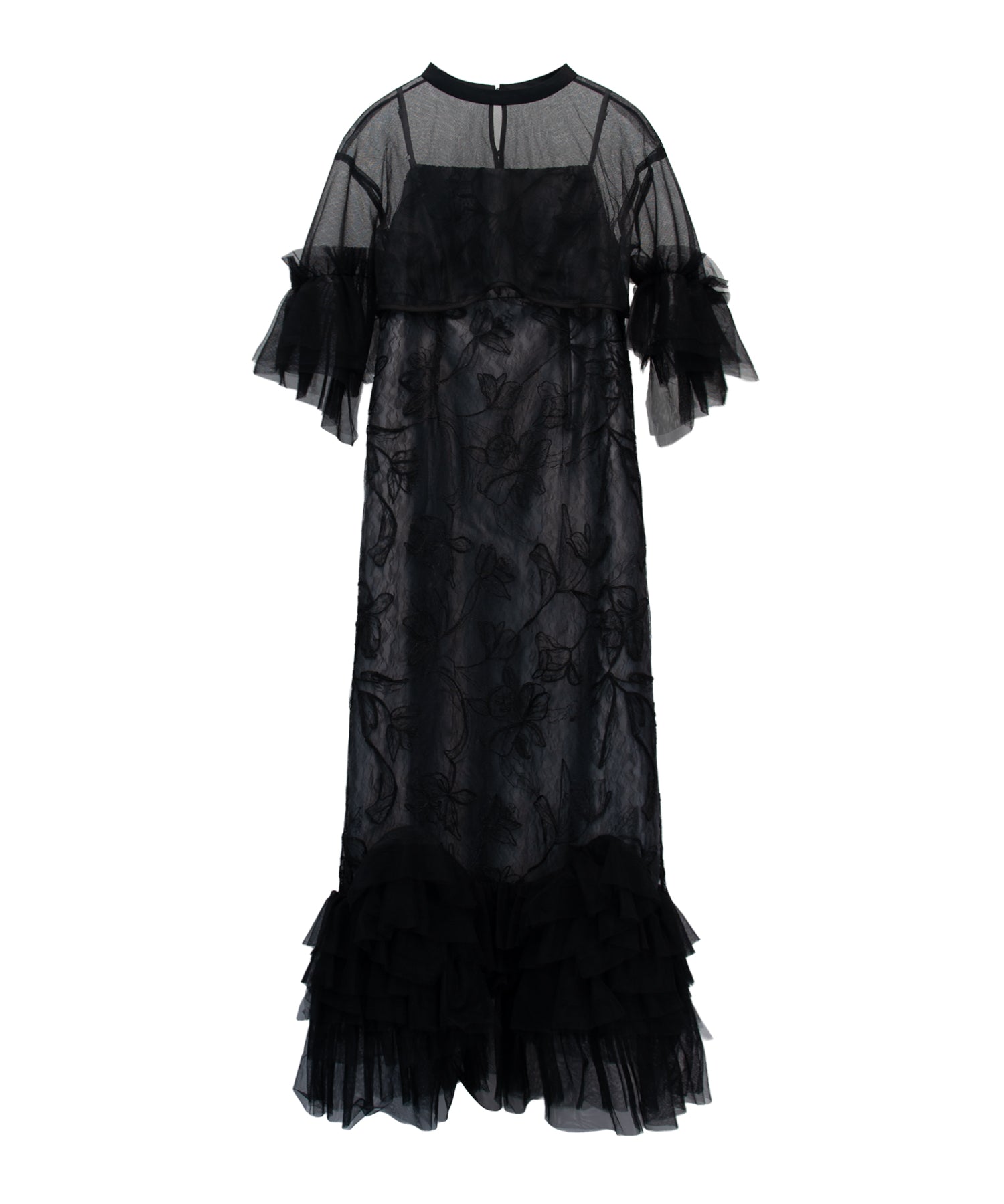 EMBROIDERY FRILL SET DRESS
