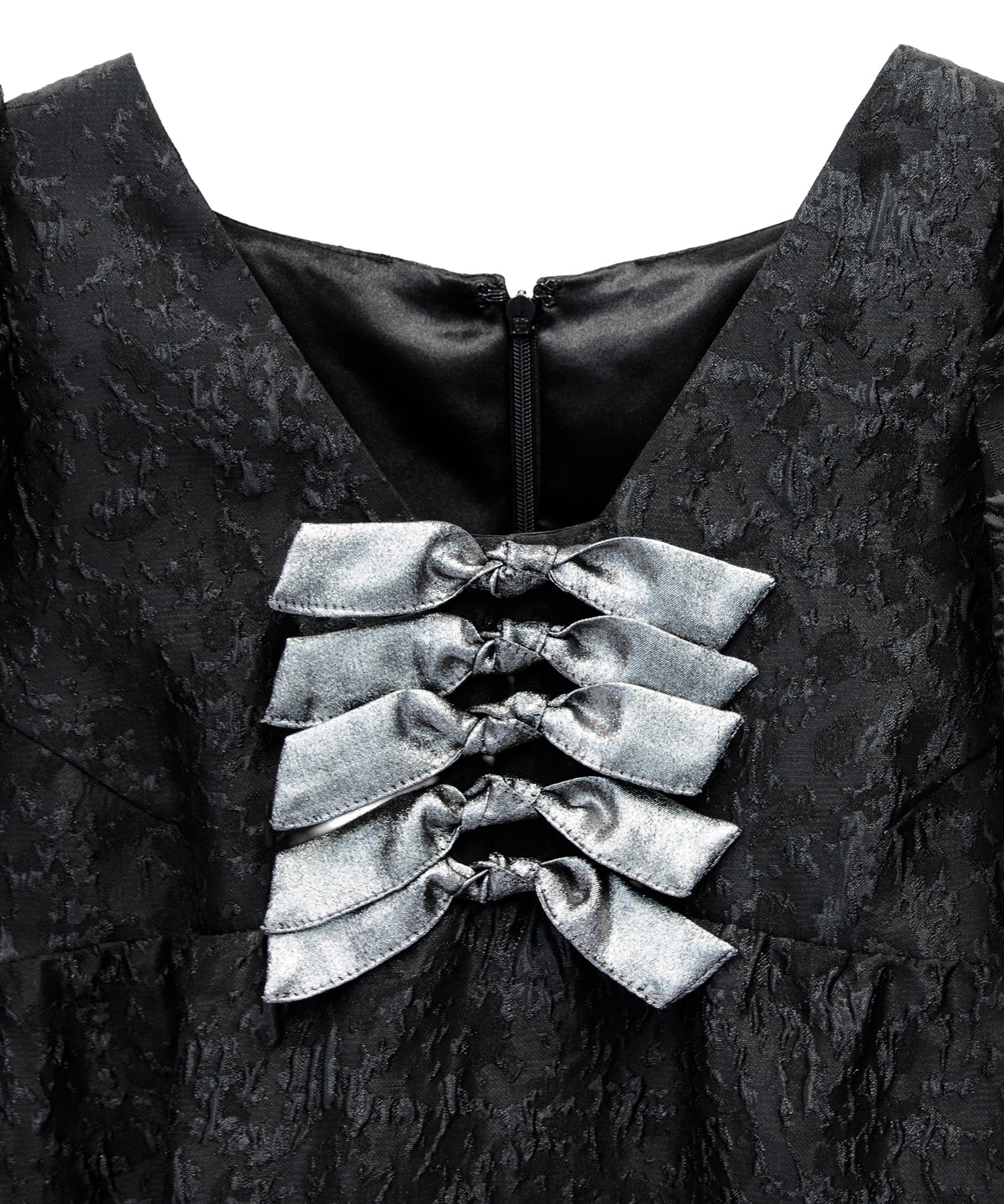 EDGE RIBBON MINI DRESS