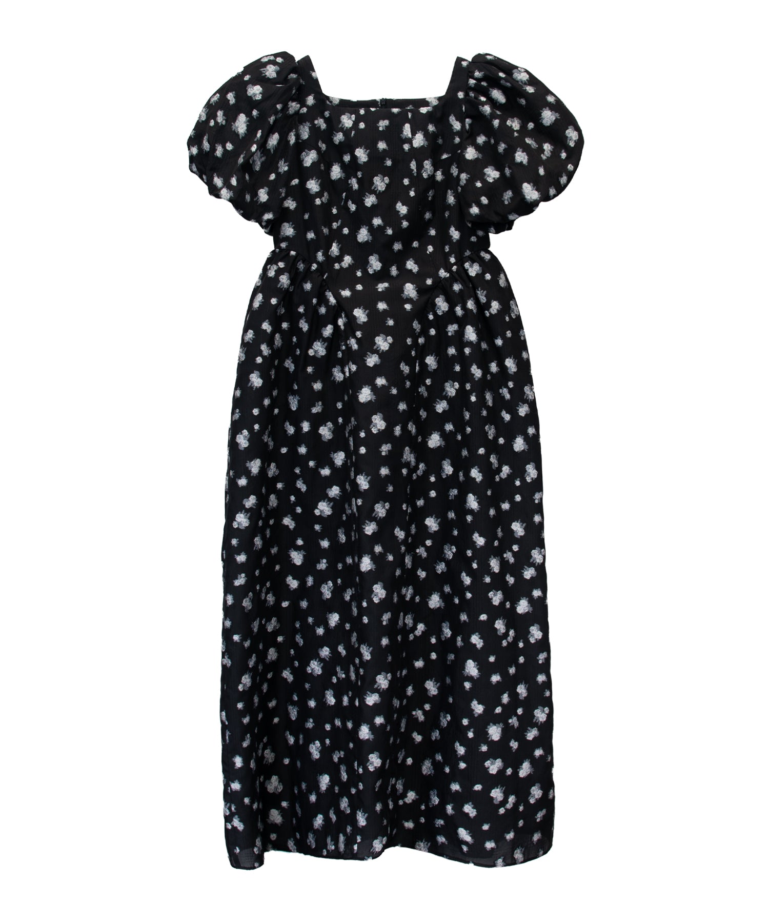 FLOWER JACQUARD FORME DRESS