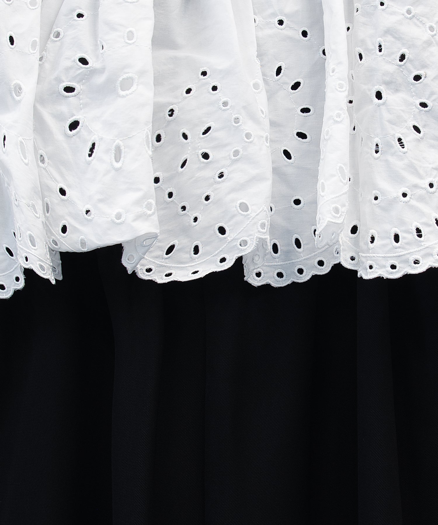 CUTWORK FRILL DRESS