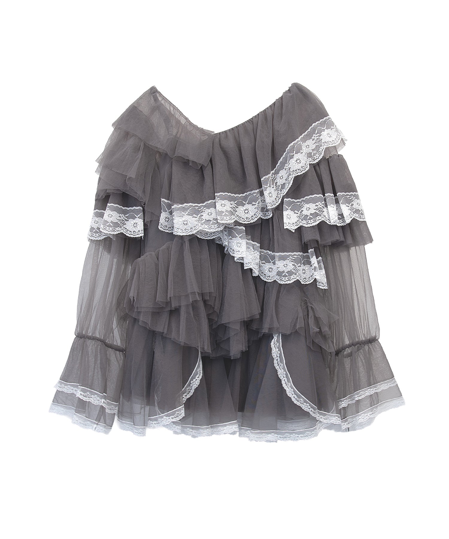 RUFFLE TULLE TOPS & MINI DRESS