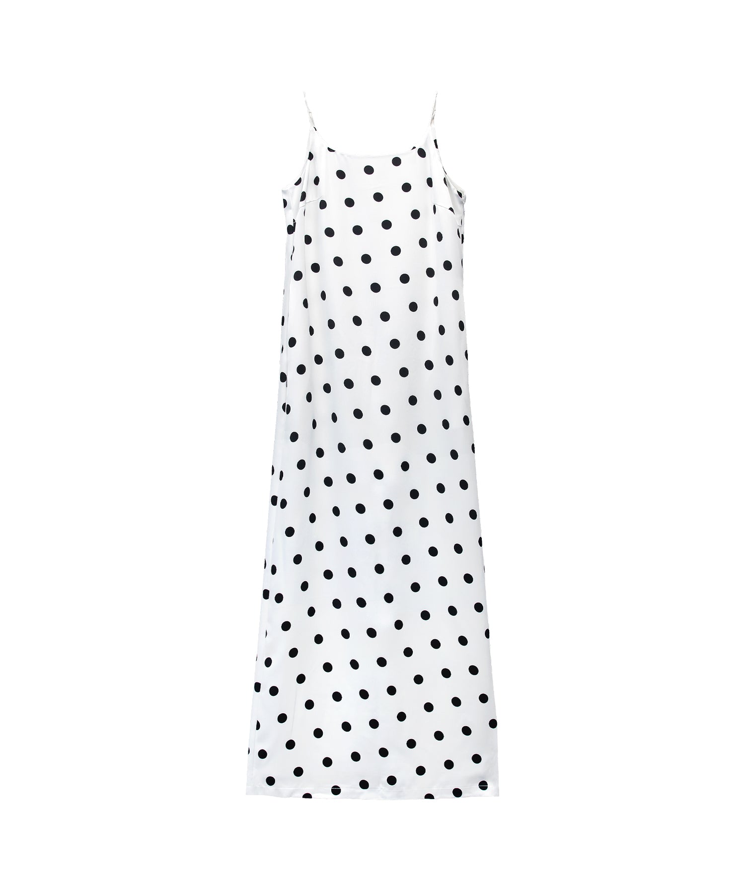 MINIMAL DOT SATIN DRESS