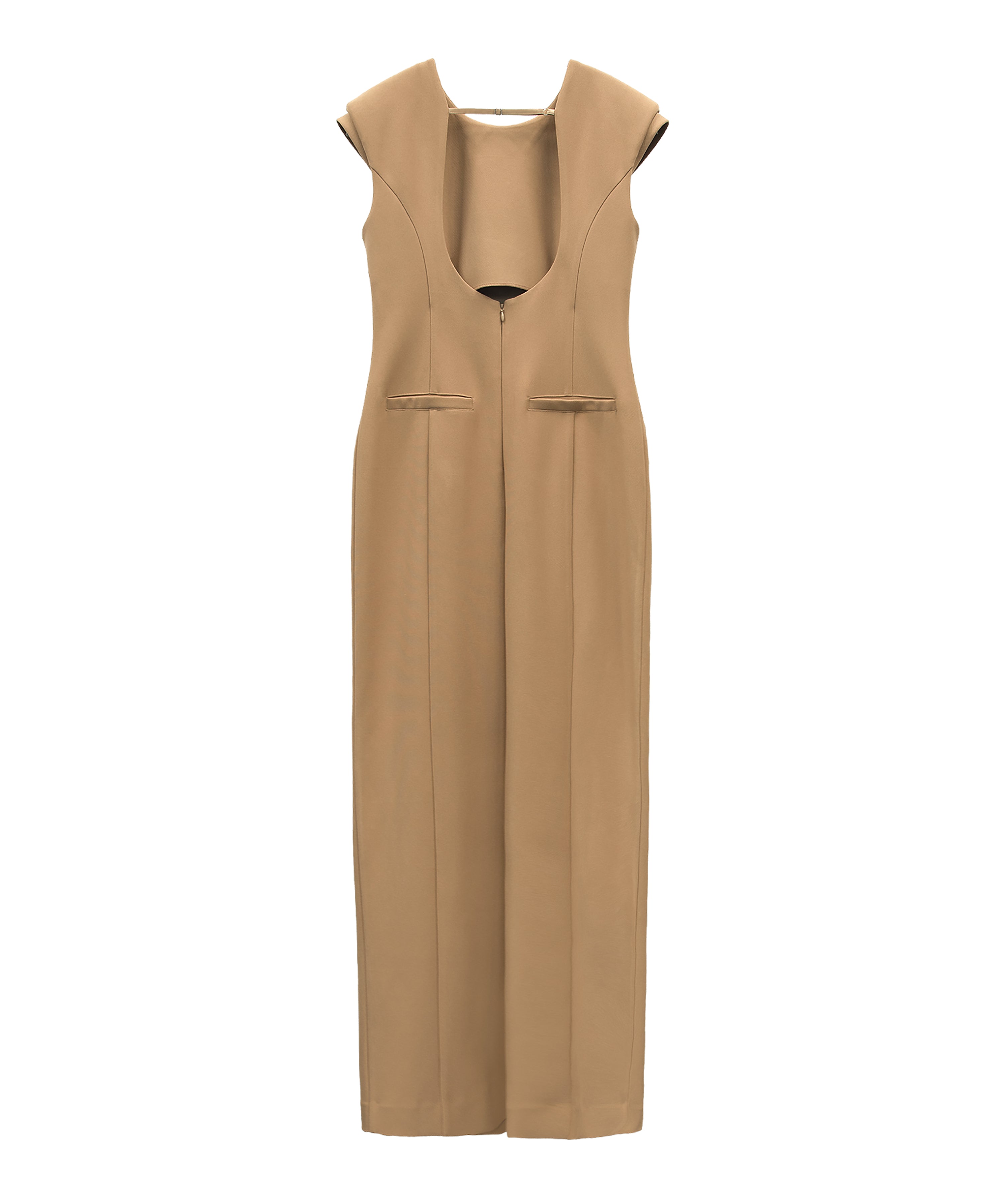 BACK OPEN FORM DRESS