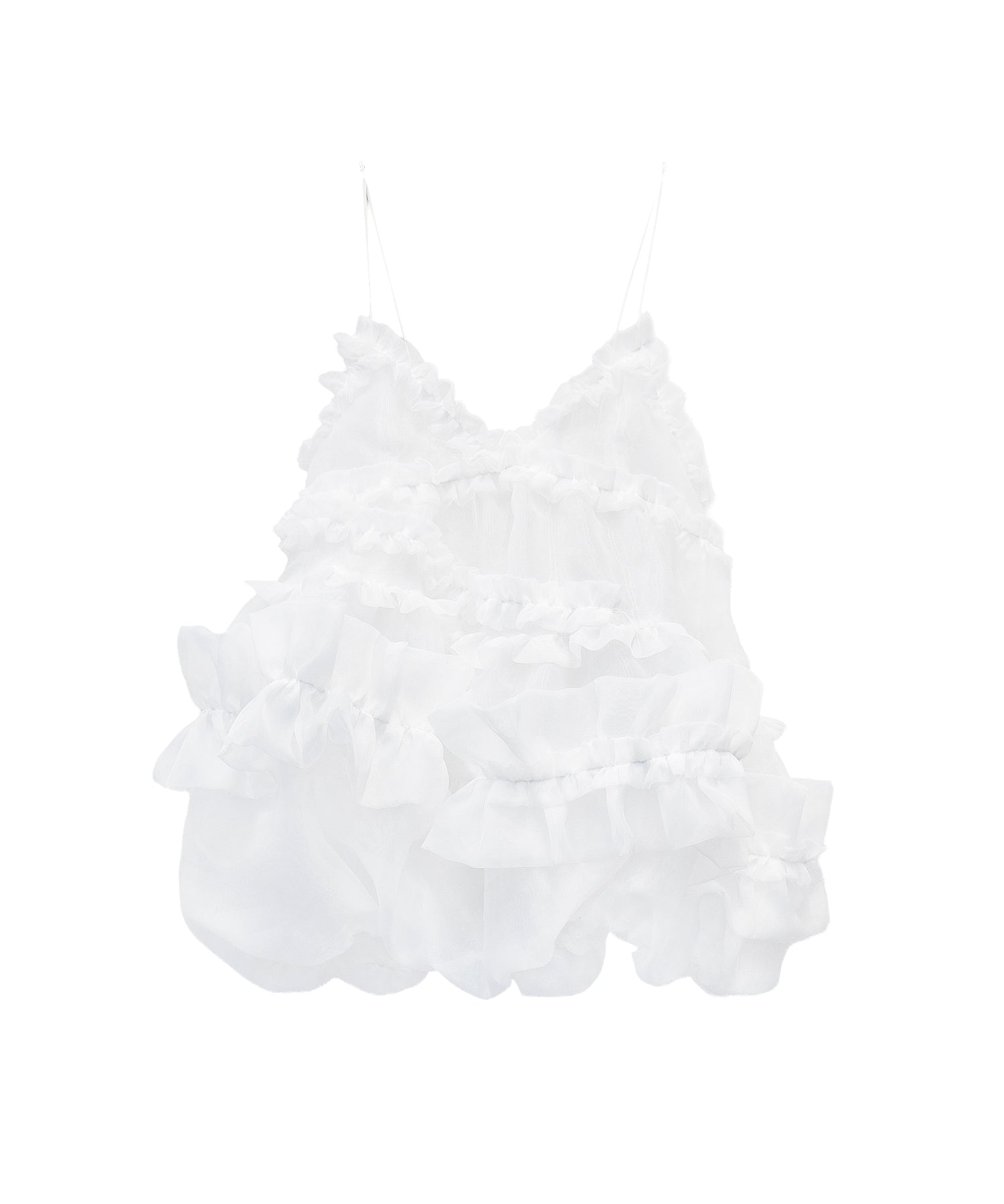 【POPUP】ORGANZA FRILL BALLOON CAMI