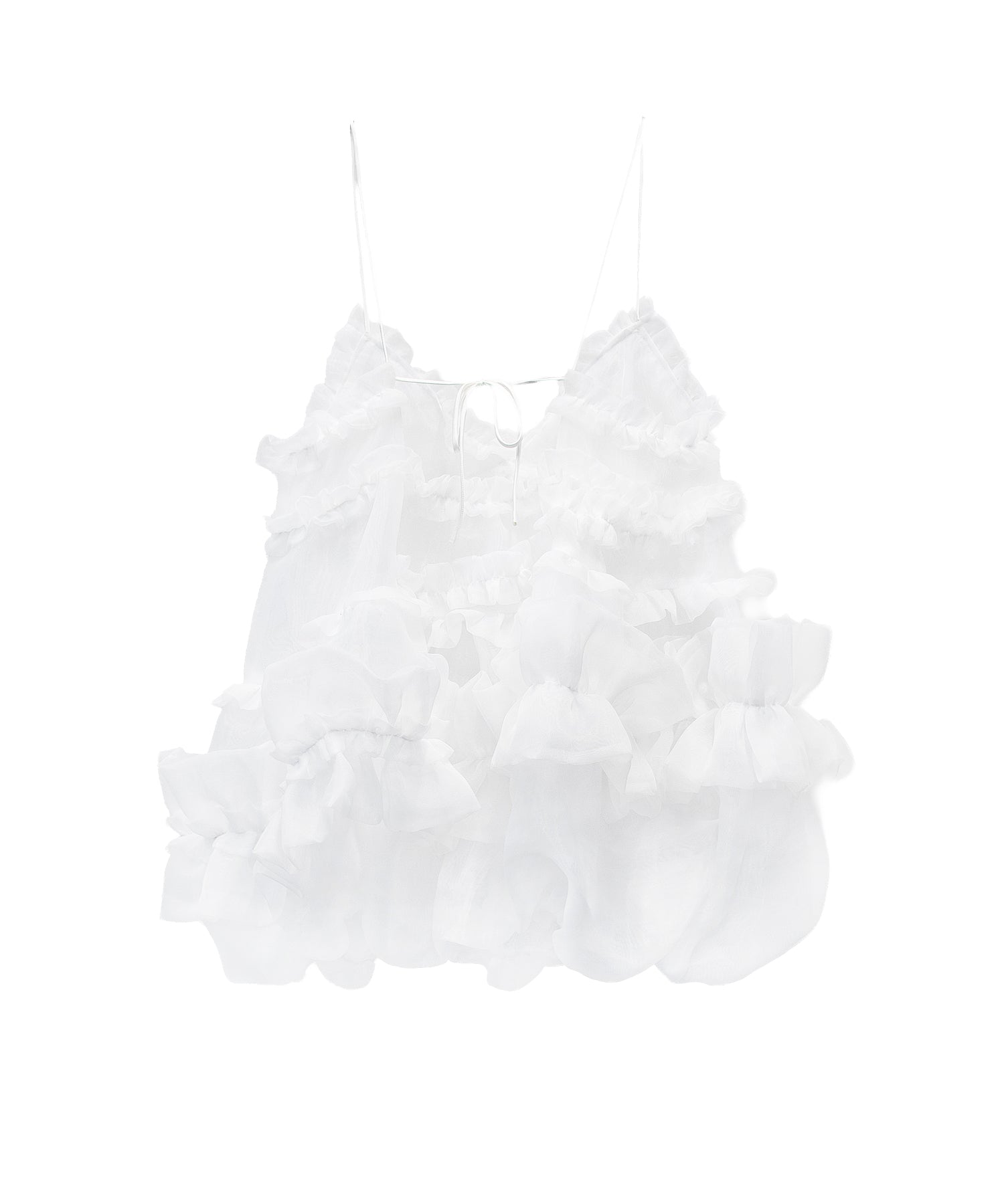 【POPUP】ORGANZA FRILL BALLOON CAMI