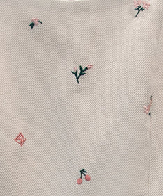 SIGNATURE EMBROIDERY ALL IN ONE アイボリー 素材アップ物撮り画像