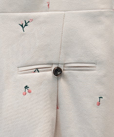 SIGNATURE EMBROIDERY ALL IN ONE アイボリー 素材アップ物撮り画像