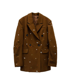 SIGNATURE JACKET ブラウン 正面物撮り画像