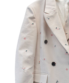 SIGNATURE JACKET アイボリー ディティールアップ物撮り画像