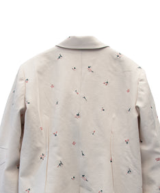 SIGNATURE JACKET アイボリー ディティールアップ後ろ物撮り画像