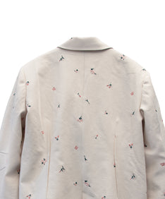 SIGNATURE JACKET アイボリー ディティールアップ後ろ物撮り画像