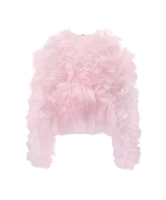 COUTURE FRILL TOPS ピンク 正面 物撮り画像