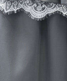 FEMME PEPLUM SETUP グレー パンツ素材物撮り画像