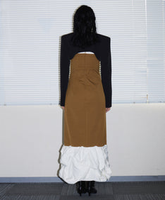 TAILORED POWER JACKET ブラック 背面全身