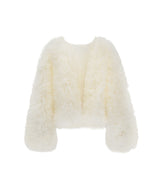 VOLUME TULLE JACKET アイボリー 正面 物撮り画像