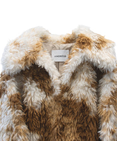 PERRO FUR COAT カラメロ 正面アップ物撮り画像