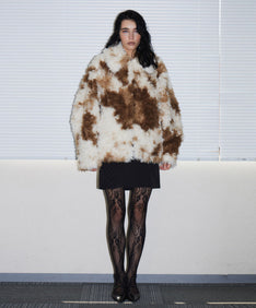 PERRO FUR COAT カラメロ 正面全身