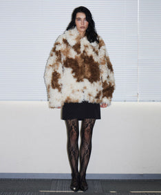 PERRO FUR COAT カラメロ 正面全身