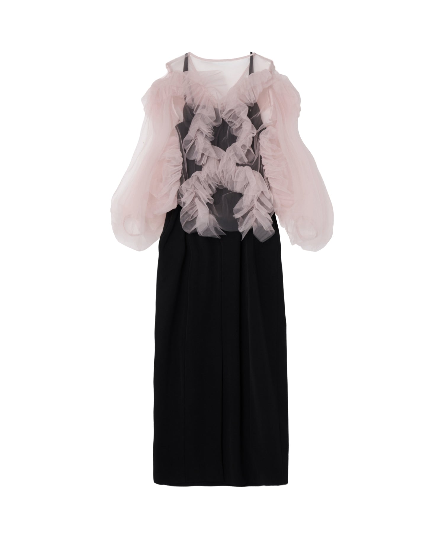 ZIGZAG TULLE DRESS